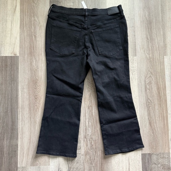 Madewell Women’s Mid-Rise Kick Out Crop Jeans 33 Black NWT - Picture 6 of 6